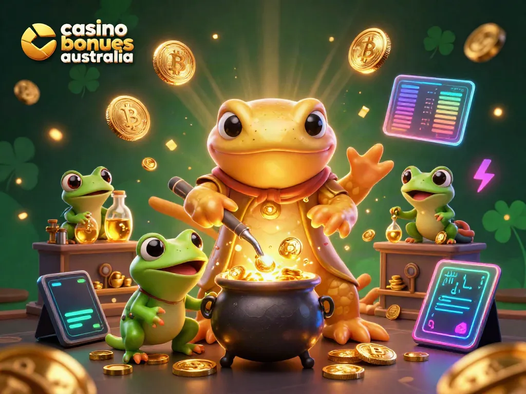 Experience the enchanting world of casino bonuses Australia with animated characters turning base metals into gold.
