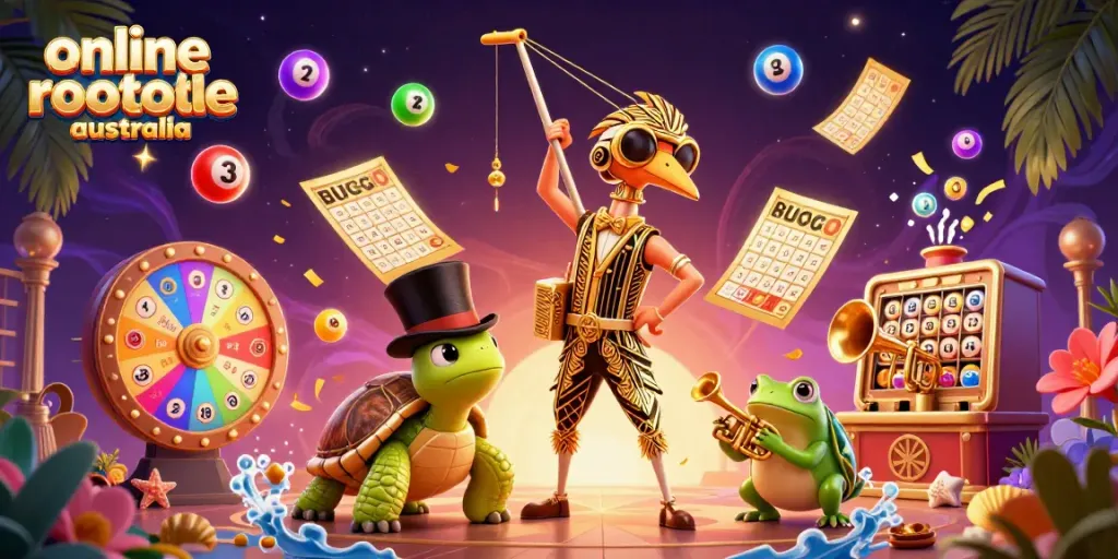 Experience the excitement of online roulette Australia with vibrant casino scenes and dynamic characters.